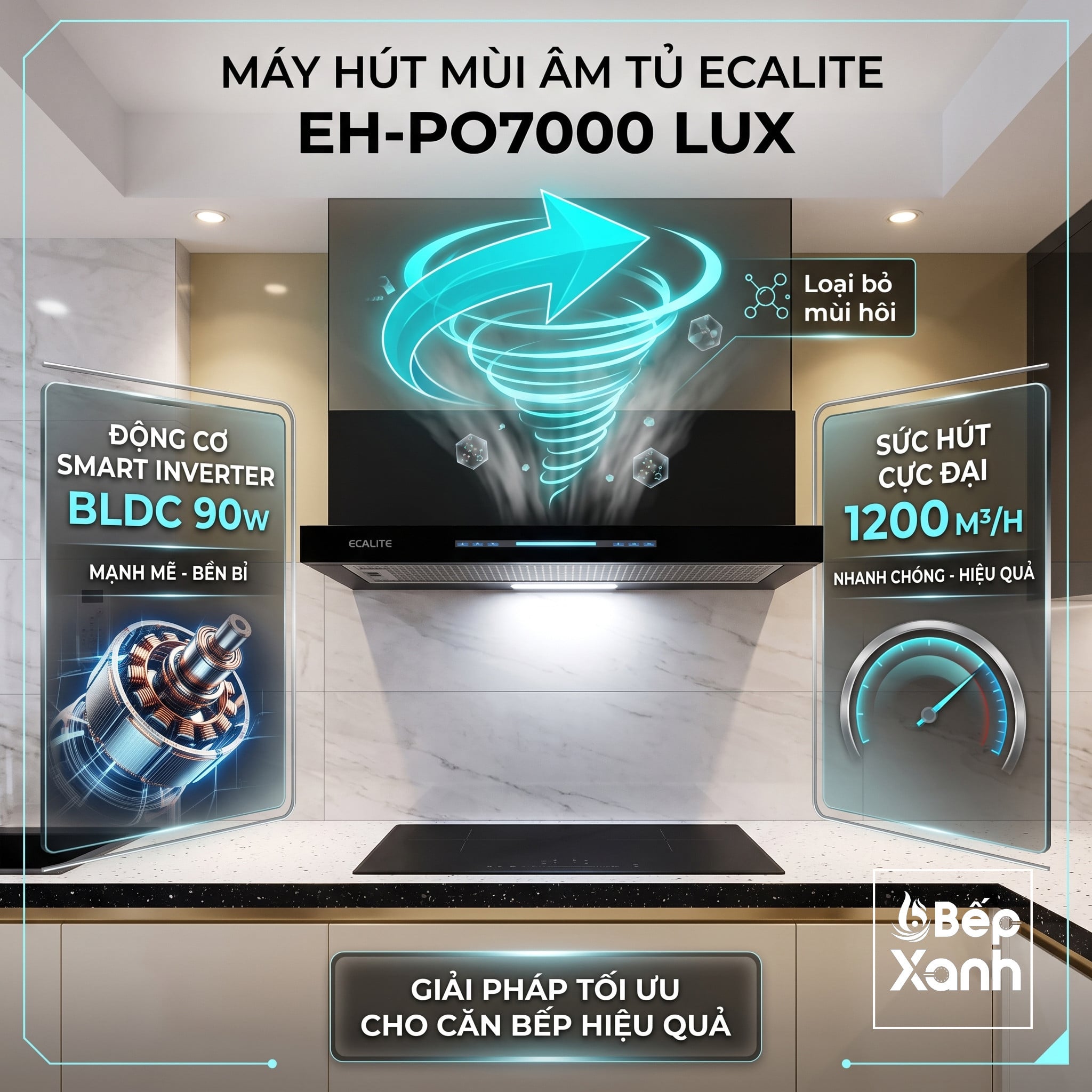 Công suất hút khủng Ecalite