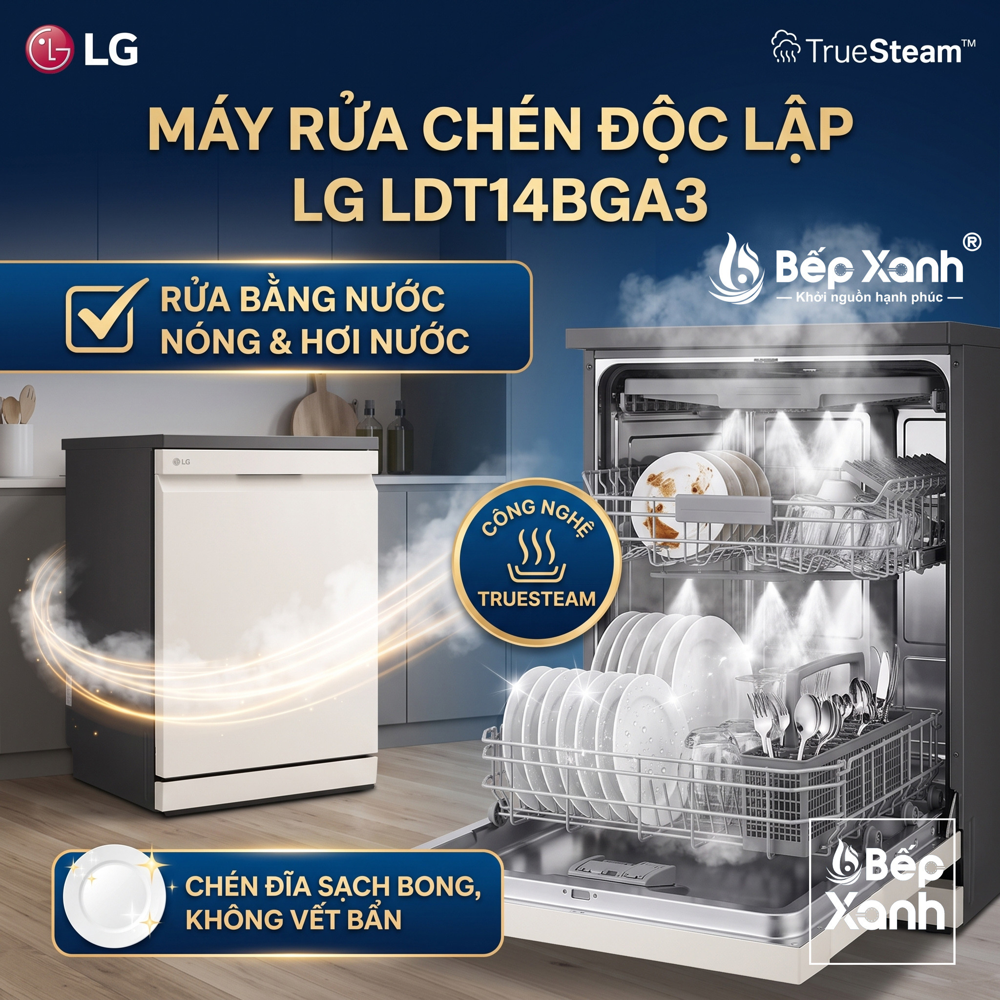 Công nghệ TrueSteam diệt khuẩn