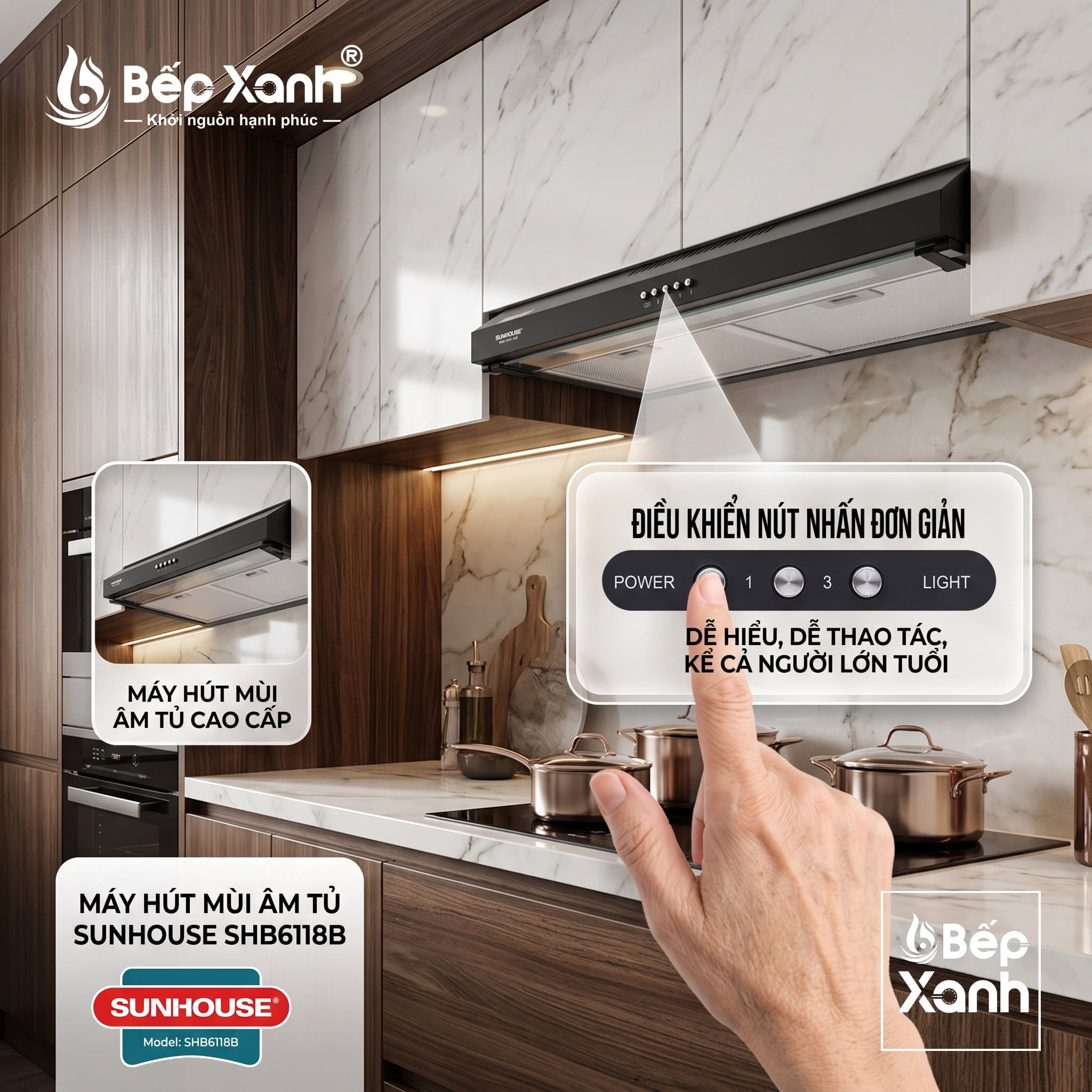 Điều khiển nút nhấn cơ đơn giản 3 tốc độ