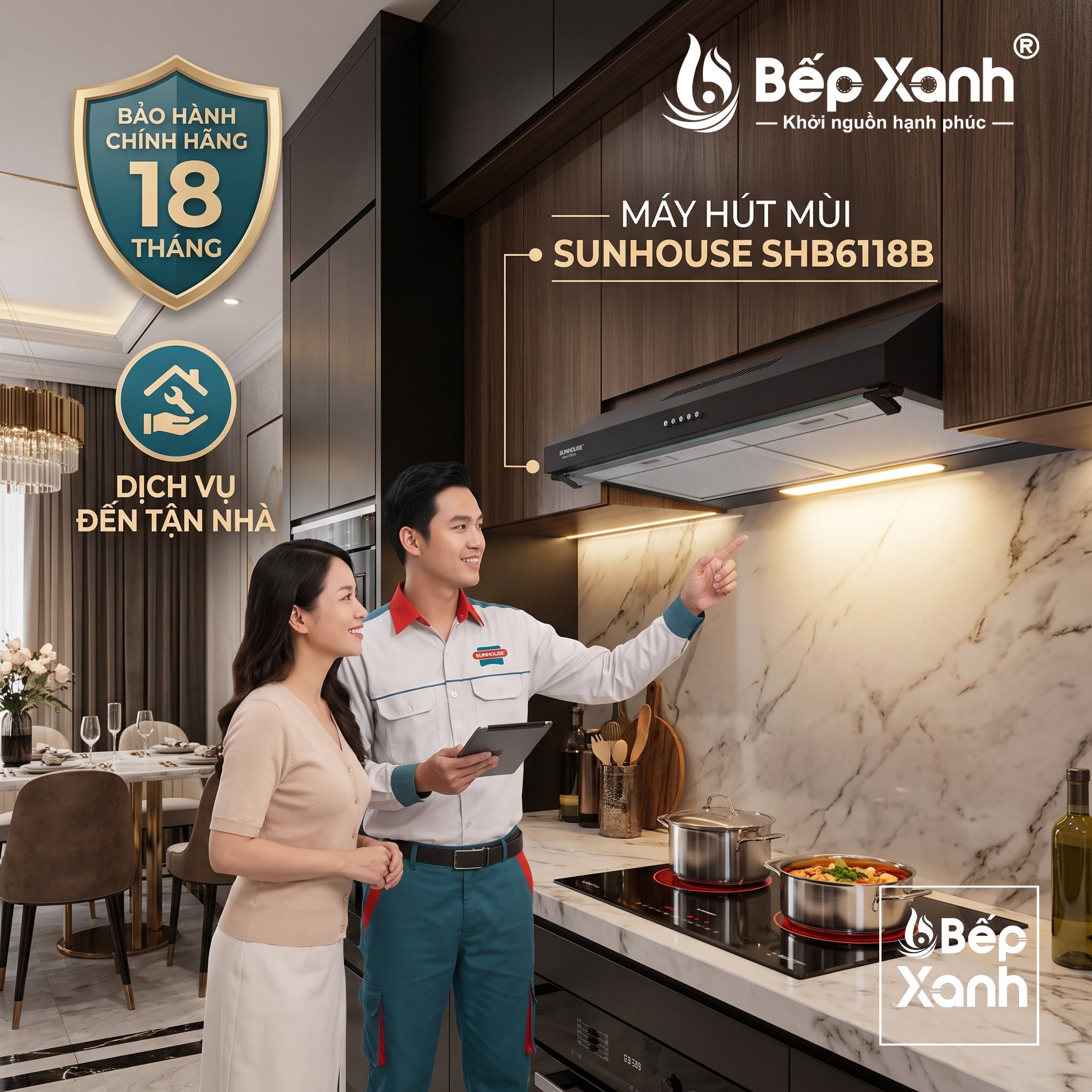 Đèn chiếu sáng khu vực vùng nấu