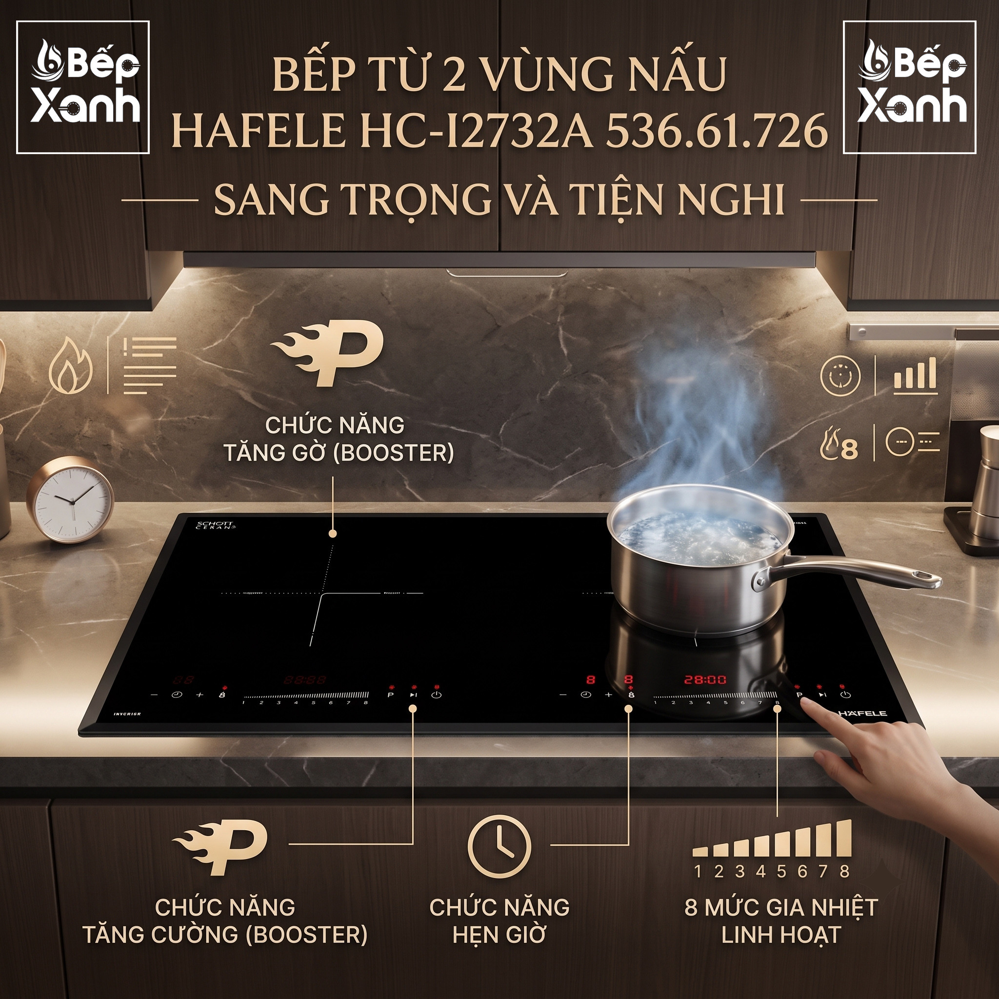 Bảng điều khiển cảm ứng dạng trượt Hafele