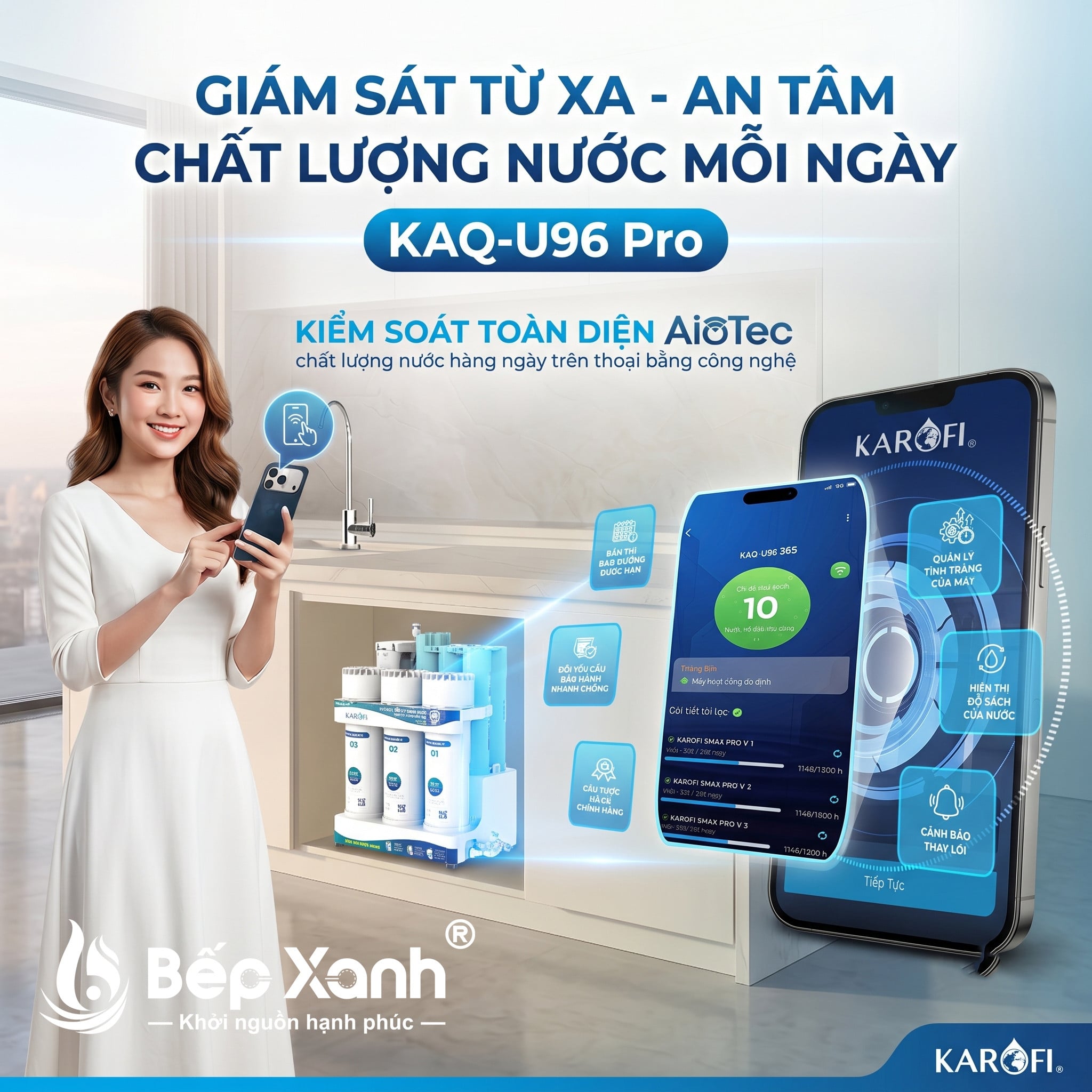 Công nghệ IoT AIOtec kết nối Wifi trên Karofi KAQ-U96 Pro