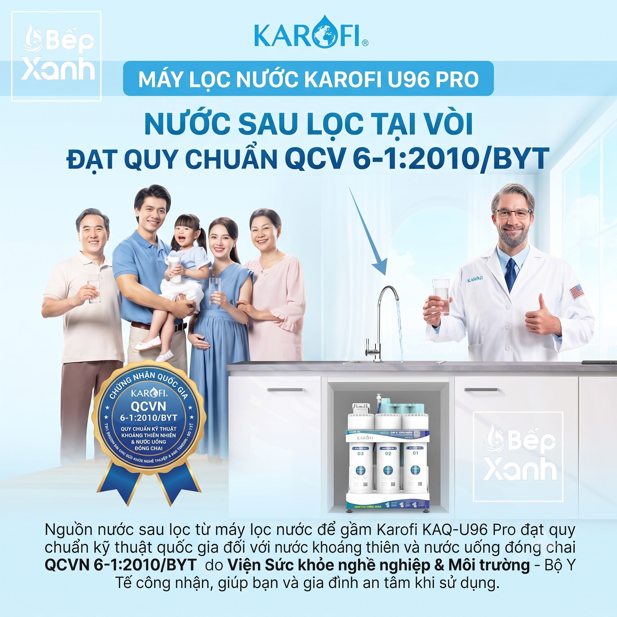 Tổng quan linh kiện máy lọc nước Karofi KAQ-U96 Pro
