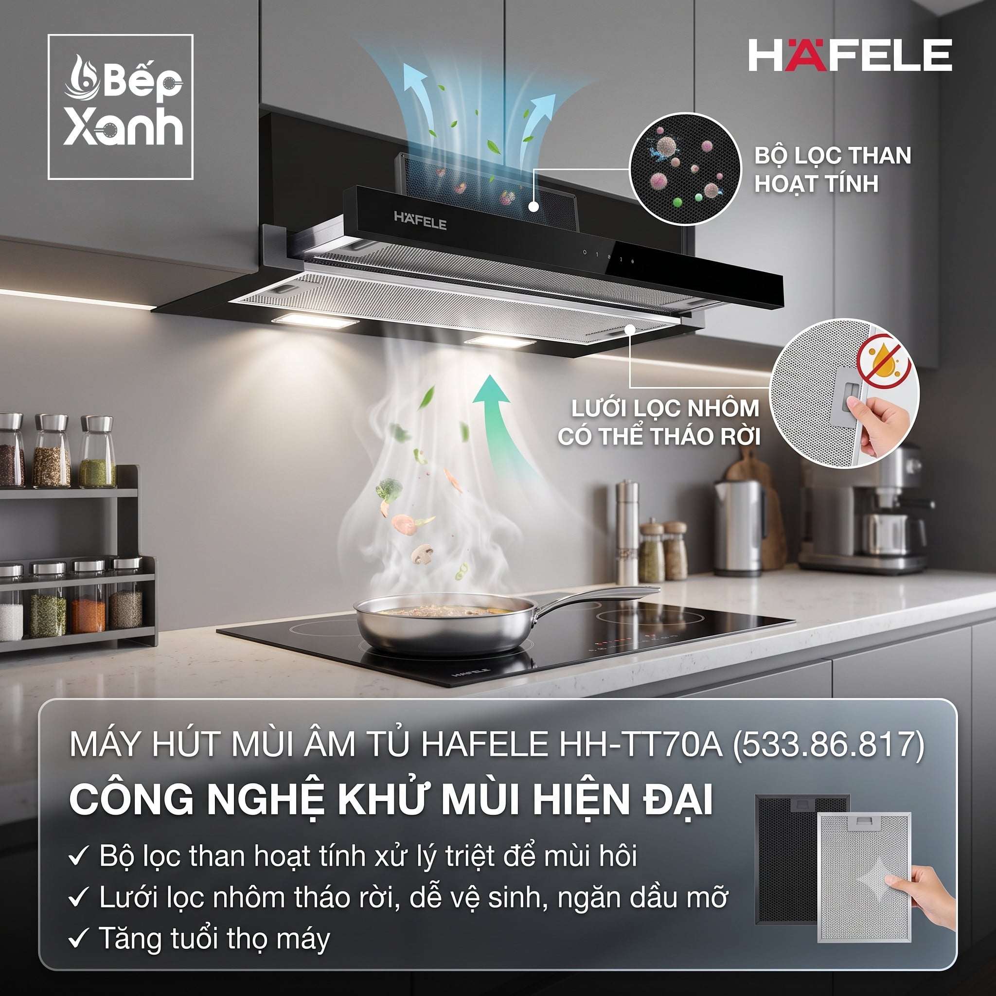 Hướng dẫn sử dụng máy hút mùi Hafele HH-TT70A