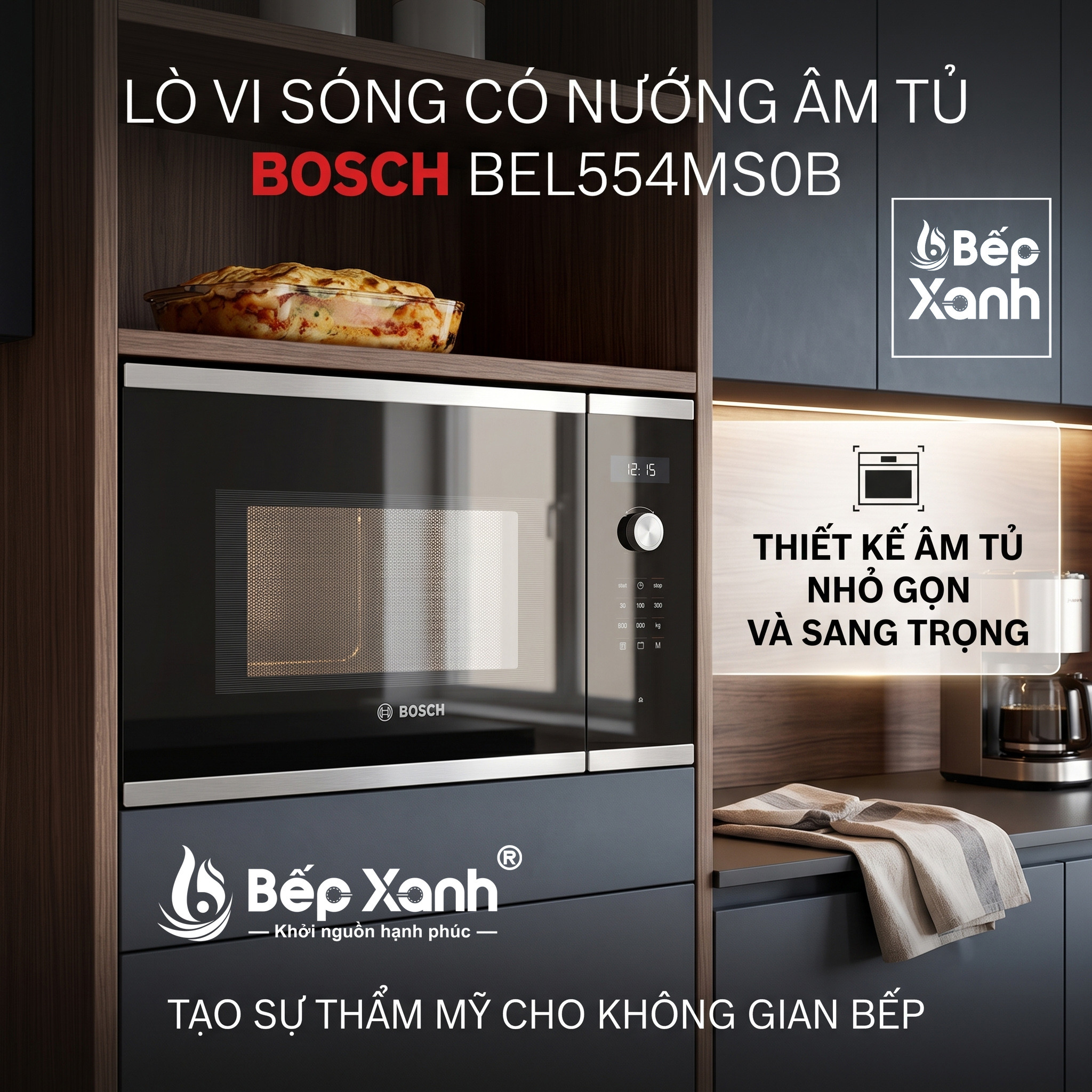 Lò vi sóng Bosch BEL554MS0B Nướng Âm Tủ - Sang Xịn Mịn – ảnh 3