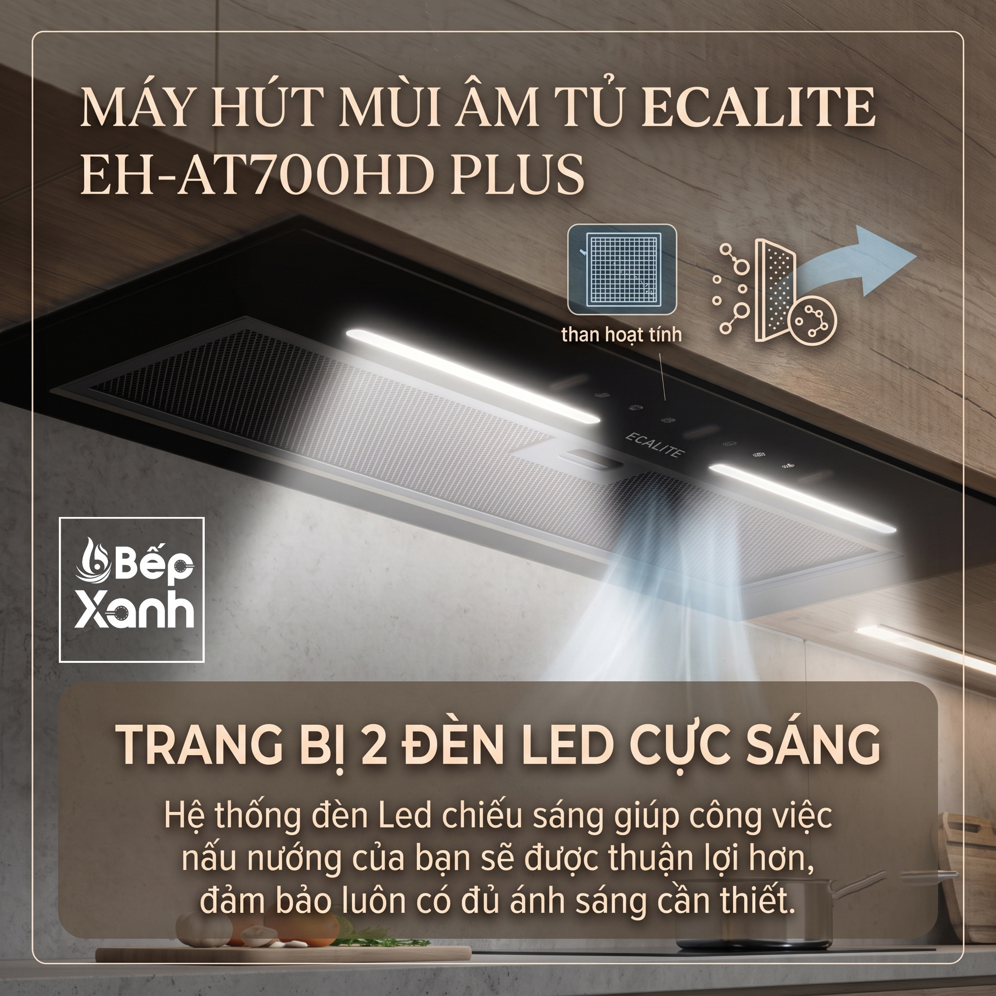 Hệ thống 2 đèn LED cực sáng