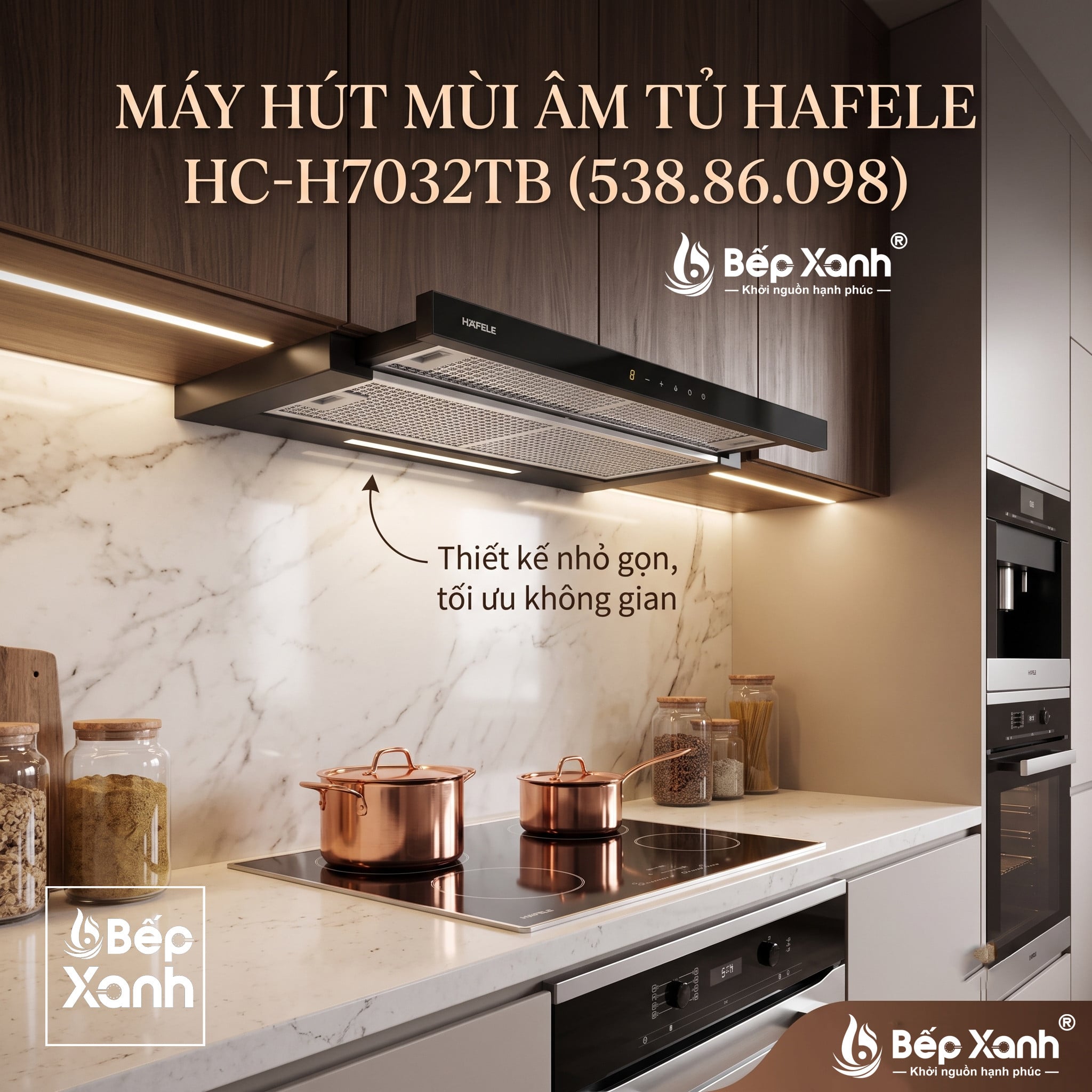 Điểm nhấn sang trọng cho căn bếp hiện đại