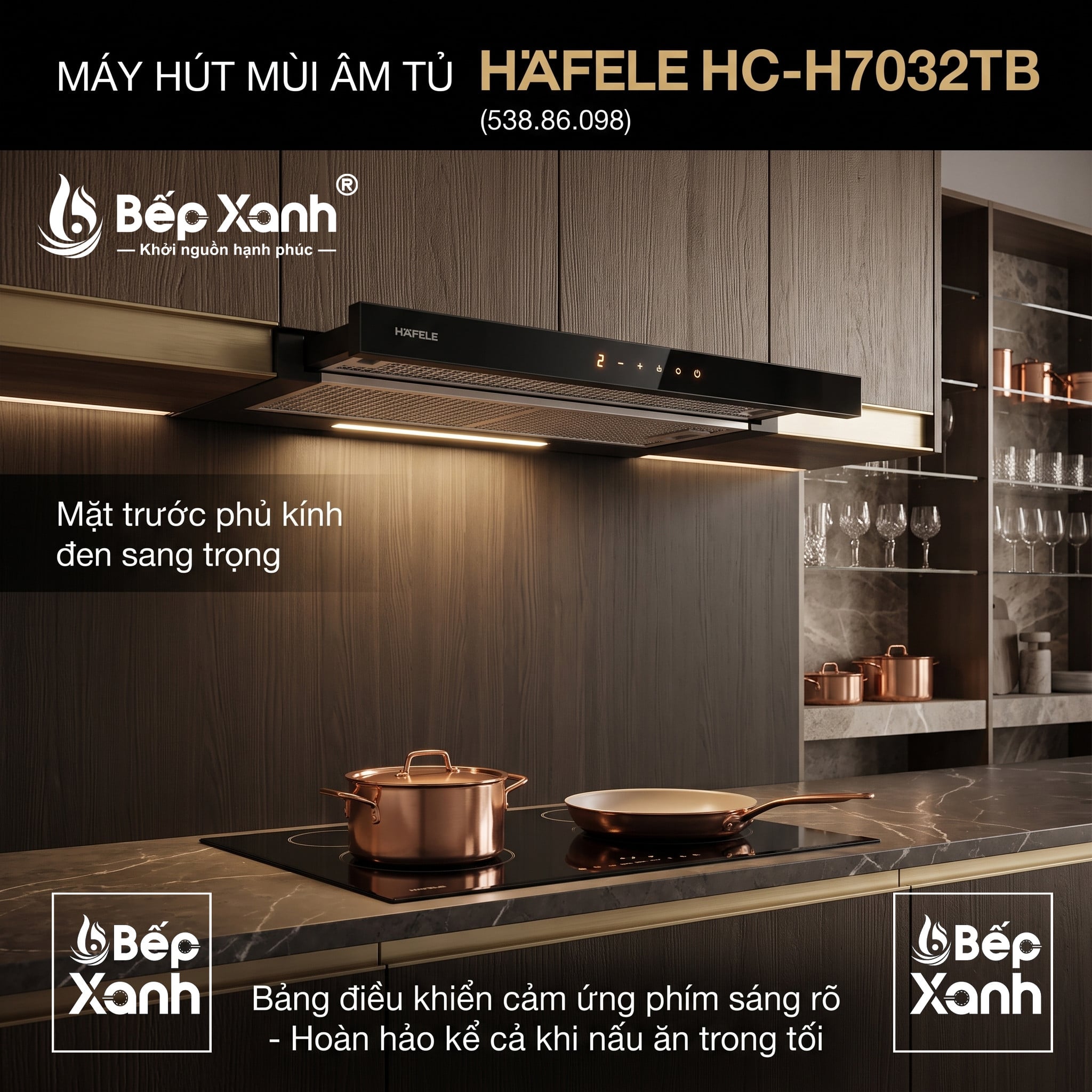 Thiết kế âm tủ giấu gọn gàng