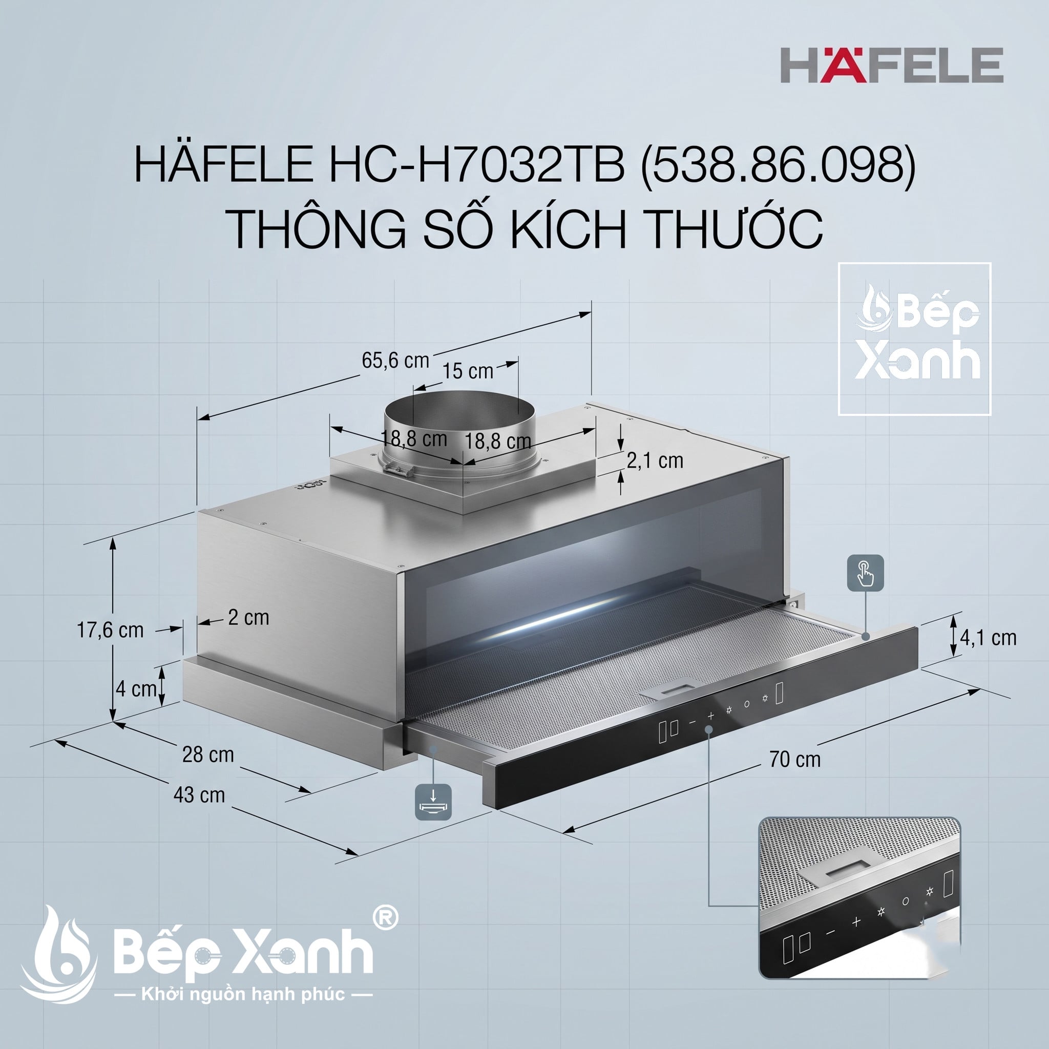Tổng quan chi tiết thiết bị Hafele
