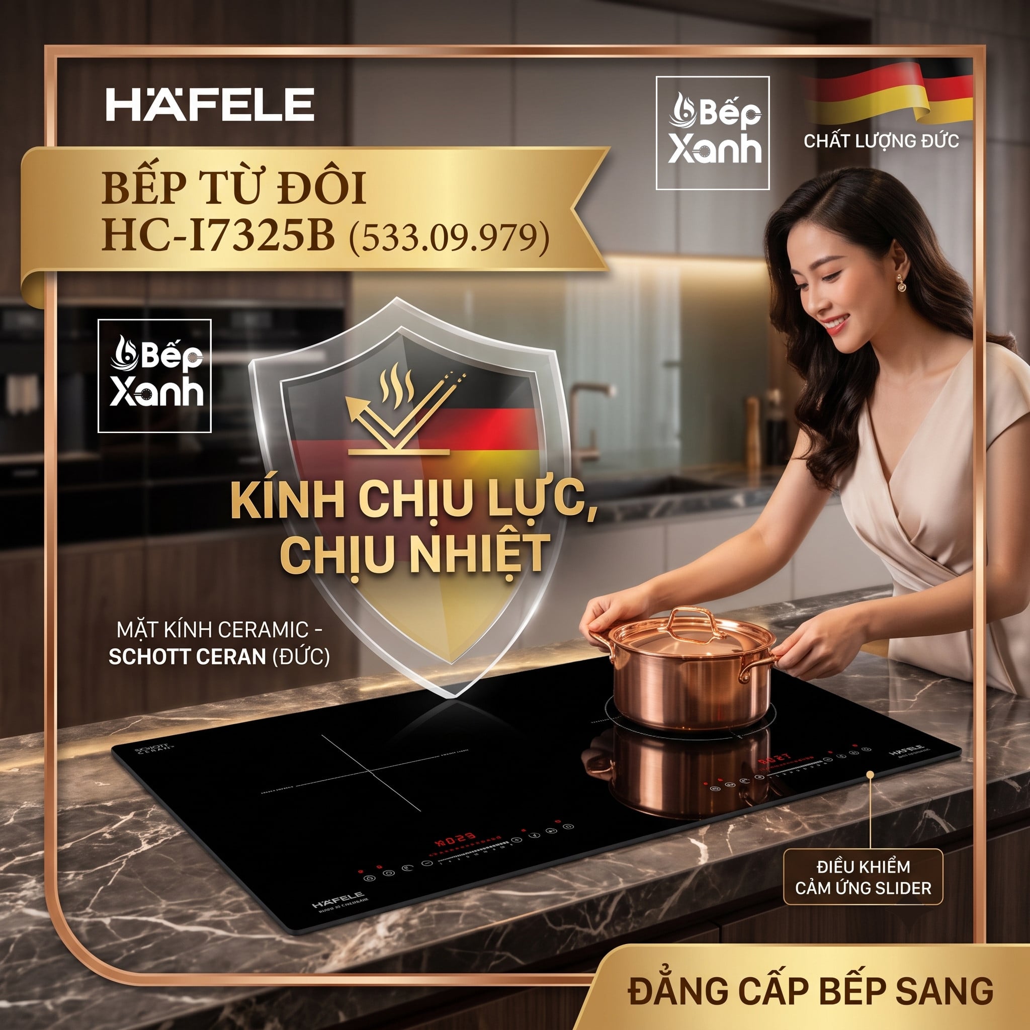 Bếp Từ Đôi Hafele HC-I7325B 533.09.979