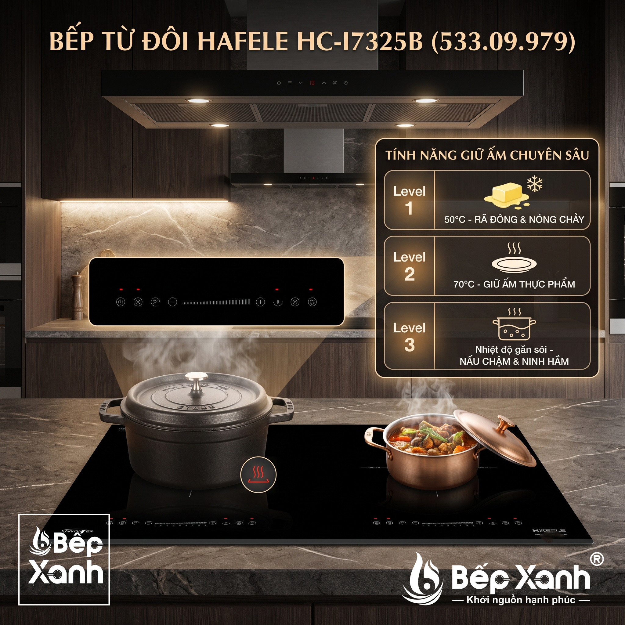 Tính năng giữ ấm 3 mức nhiệt Warm Function