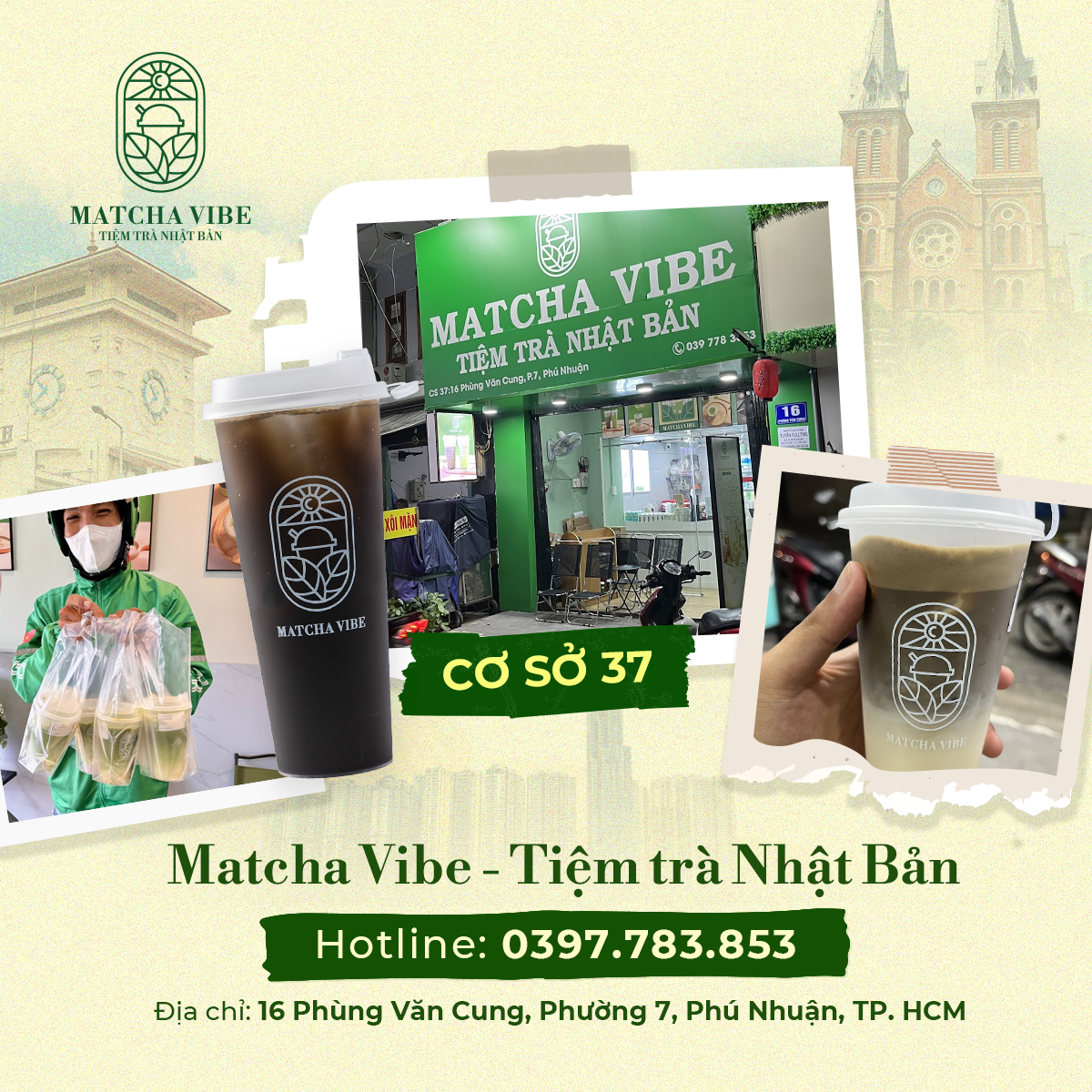 Matcha Vibe cơ sở 37 - 16 Phùng Văn Cung, Phường 7, Quận Phú Nhuận, TP. HCM