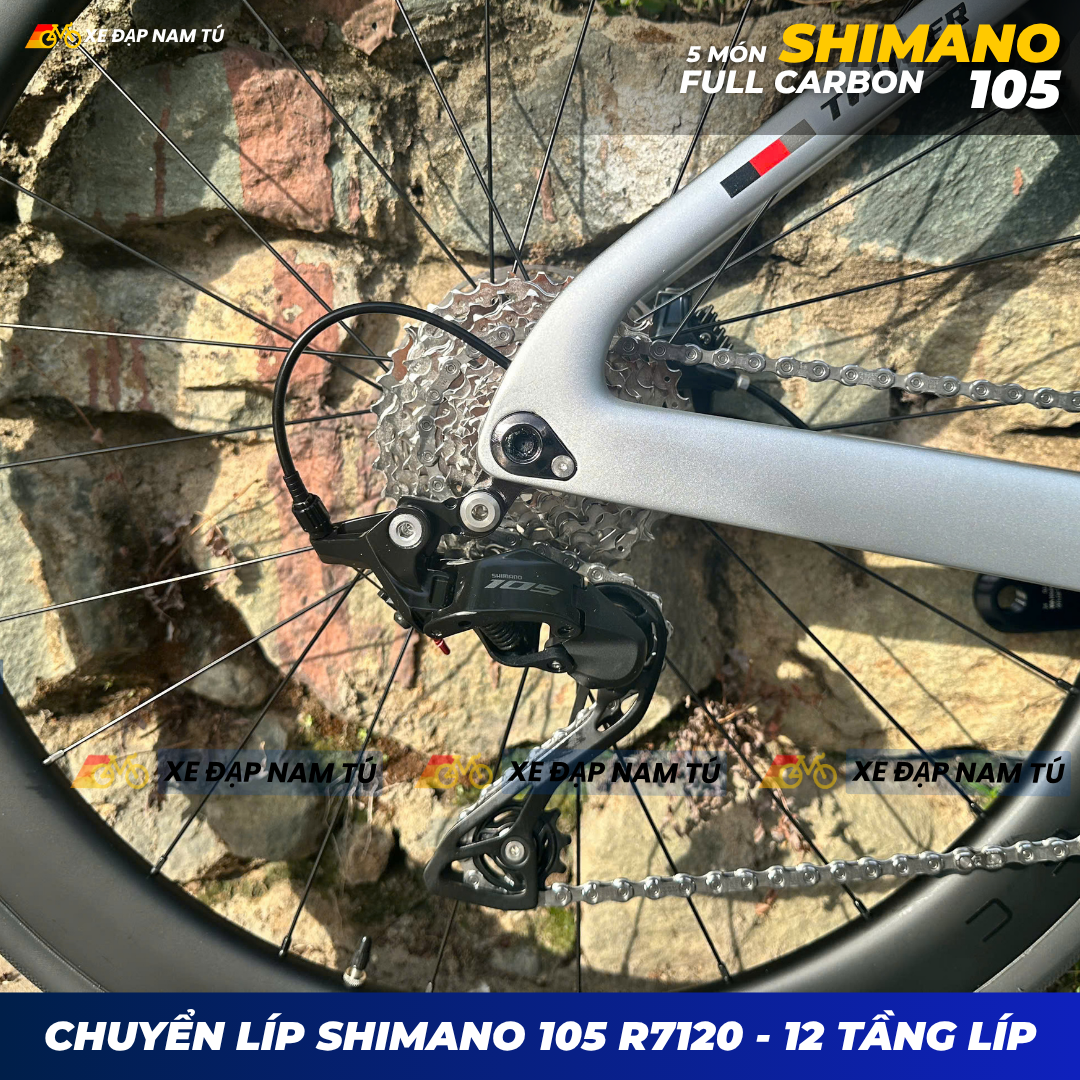 XE ĐẠP ĐUA TWITTER T8 [2026] FULL CARBON, 5 MÓN SHIMANO 105 CAO