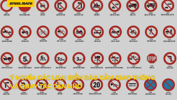 Ý nghĩa các loại biển báo cấm giao thông và quay tắc cần nhớ
