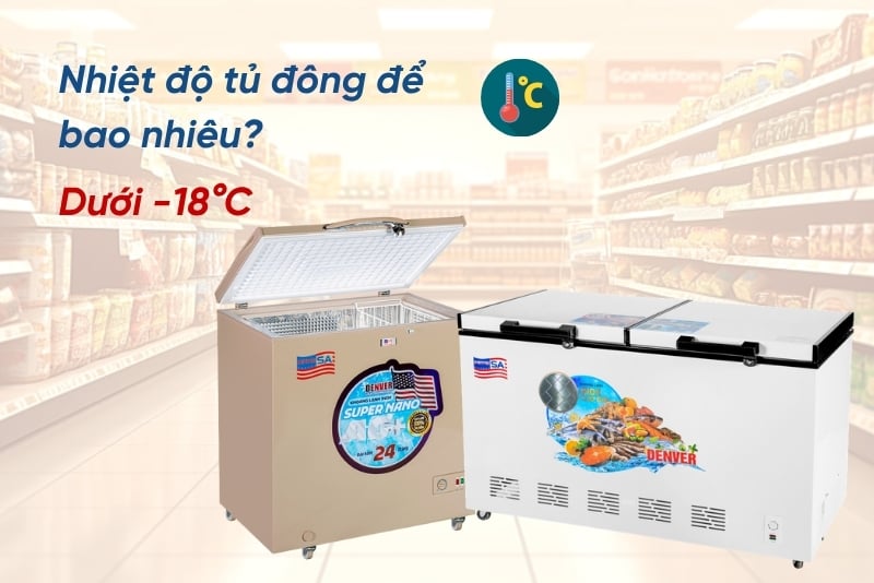 Nhiệt độ tủ đông là bao nhiêu để bảo quản thực phẩm hiệu quả và tiết kiệm điện?