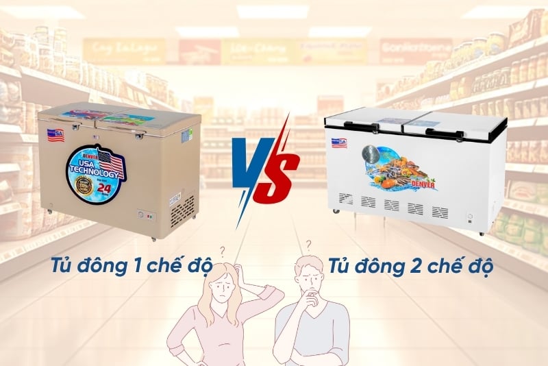 Tủ đông 1 chế độ và 2 chế độ: Lựa chọn nào tối ưu cho bạn?