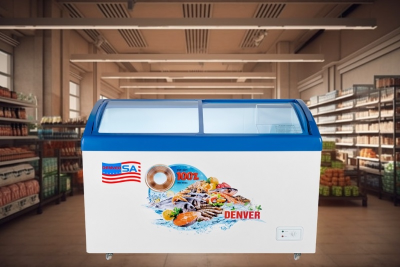 8 Mẫu tủ đông mặt kính Denver - Giải pháp trưng bày và bảo quản thực phẩm hiệu quả