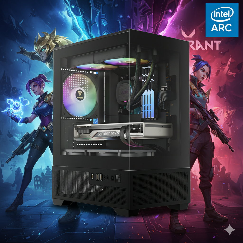 🧩 CẤU HÌNH PC CHIẾN GAME ESPORT - LOL - VALOVANT - I3 12100F ARC A380 6G 🧩