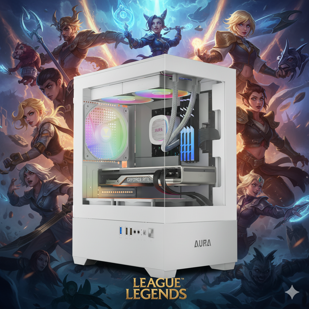 💧 CẤU HÌNH PC FULL TRẮNG - GAME ESPORT - ĐỒ HOẠ - i5 12400F RTX 3050 6G 💧