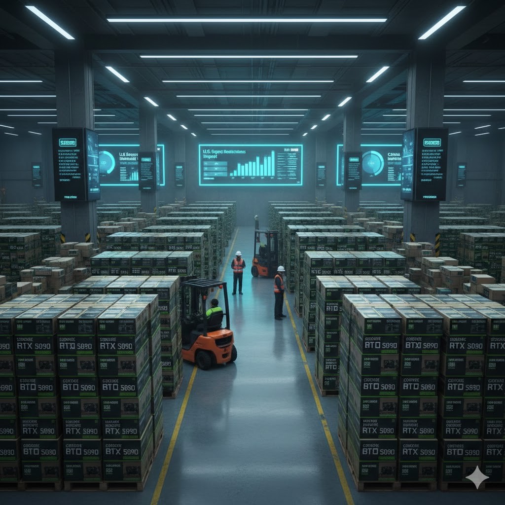 GPU NVIDIA RTX 5090 vẫn ngập tràn trong kho hàng tại Trung Quốc dù Mỹ hạn chế xuất khẩu