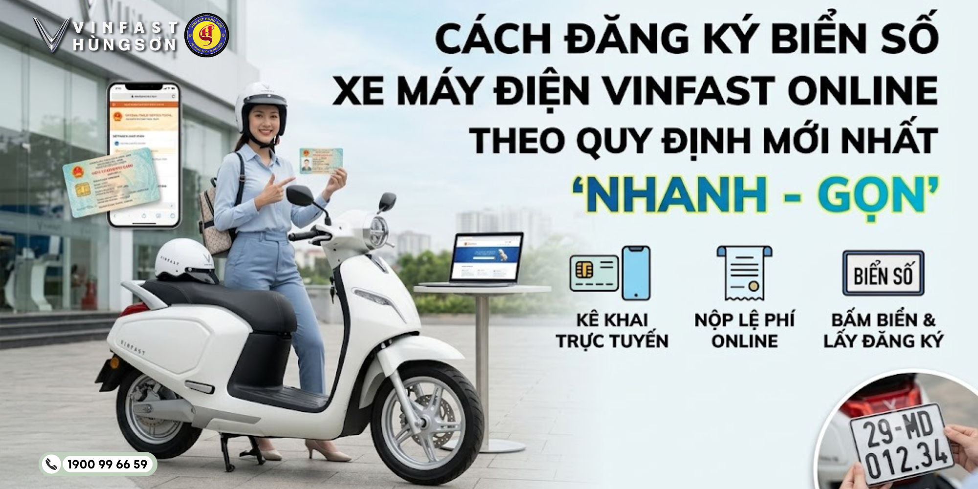 HƯỚNG DẪN ĐĂNG KÝ BIỂN SỐ XE MÁY ĐIỆN VINFAST ONLINE TẠI TP.HCM 2026