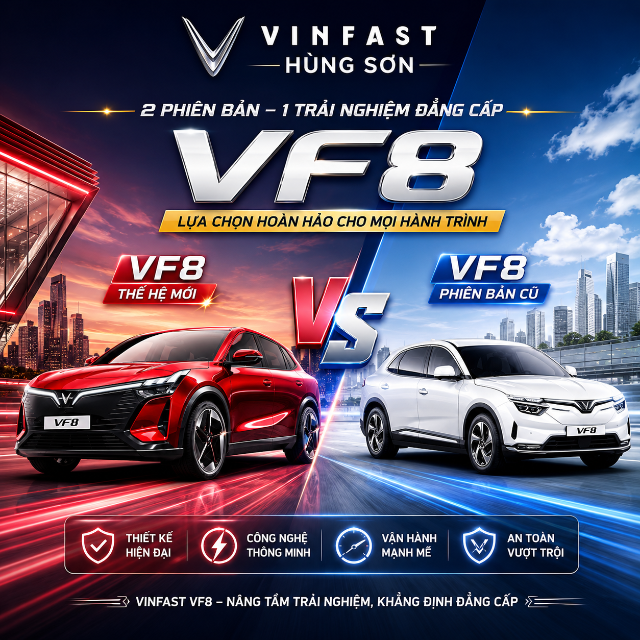 So Sánh VinFast VF 8 All-New Và VF 8 Phiên Bản Cũ (Eco/Plus): Lựa Chọn Nào 