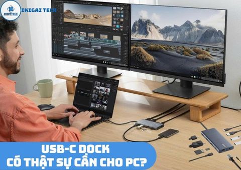 USB-C Dock có thật sự cần cho PC? Những lý do khiến nhiều người dùng chuyển sang “cắm một dây – làm việc cả ngày”