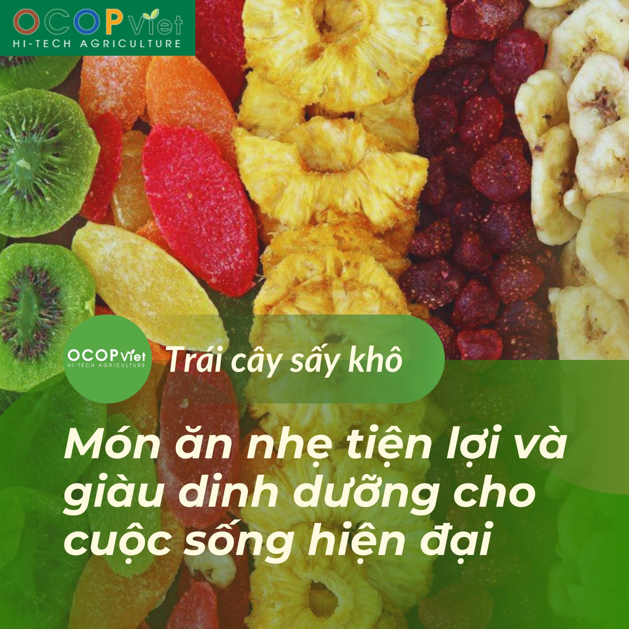 Trái cây sấy khô: Món ăn nhẹ tiện lợi và giàu dinh dưỡng cho cuộc sống hiện đại