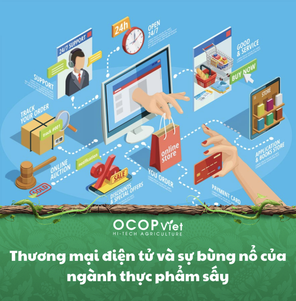 Thương mại điện tử và sự bùng nổ của ngành thực phẩm sấy