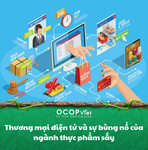 Thương mại điện tử và sự bùng nổ của ngành thực phẩm sấy