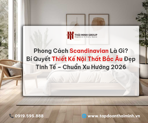 Phong Cách Scandinavian Là Gì? Bí Quyết Thiết Kế Nội Thất Bắc Âu Đẹp – Tinh Tế – Chuẩn Xu Hướng 2026