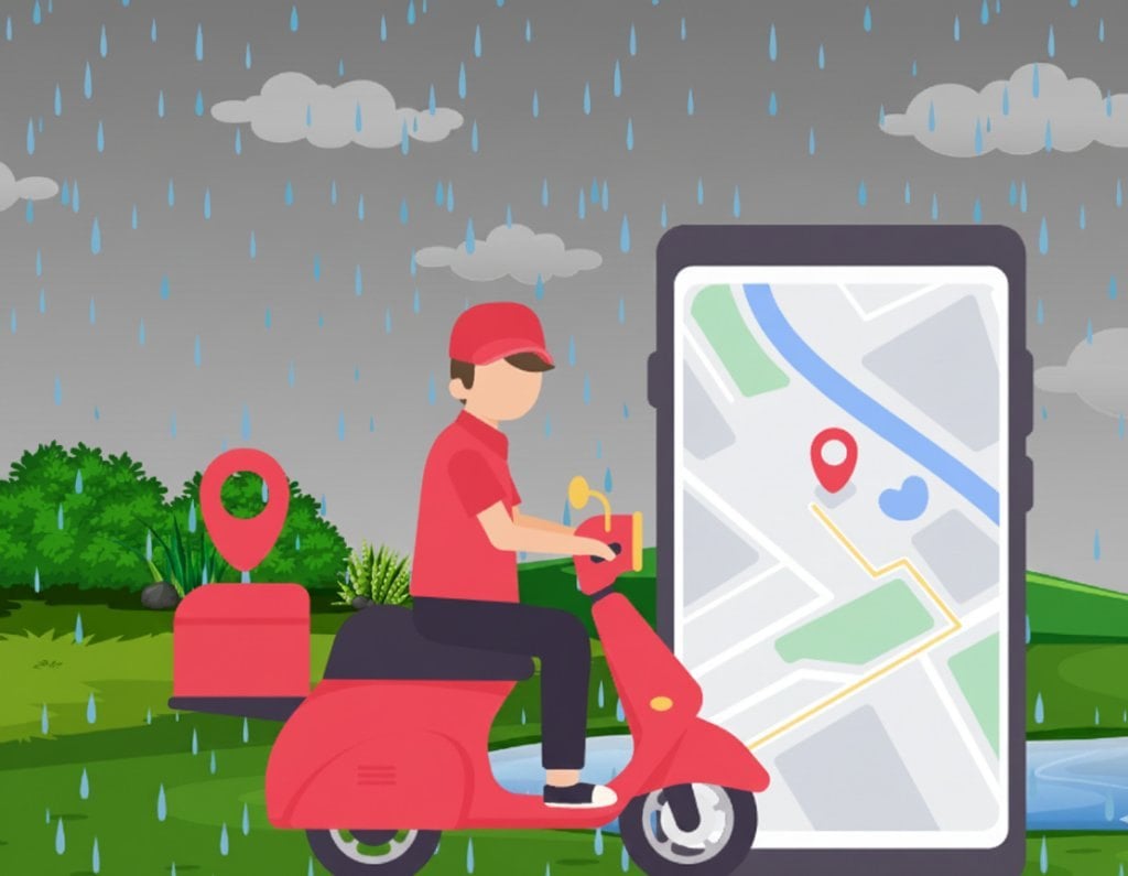 Trời mưa shipper có giao hàng không? Giao Hàng NẶNG trả lời