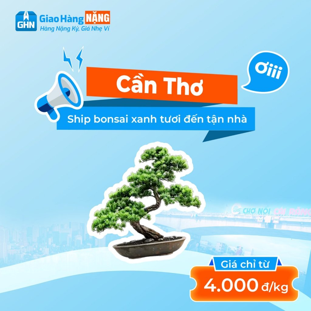 Giao Hàng NẶNG - Dịch vụ vận chuyển cây cảnh uy tín, nhẹ ví