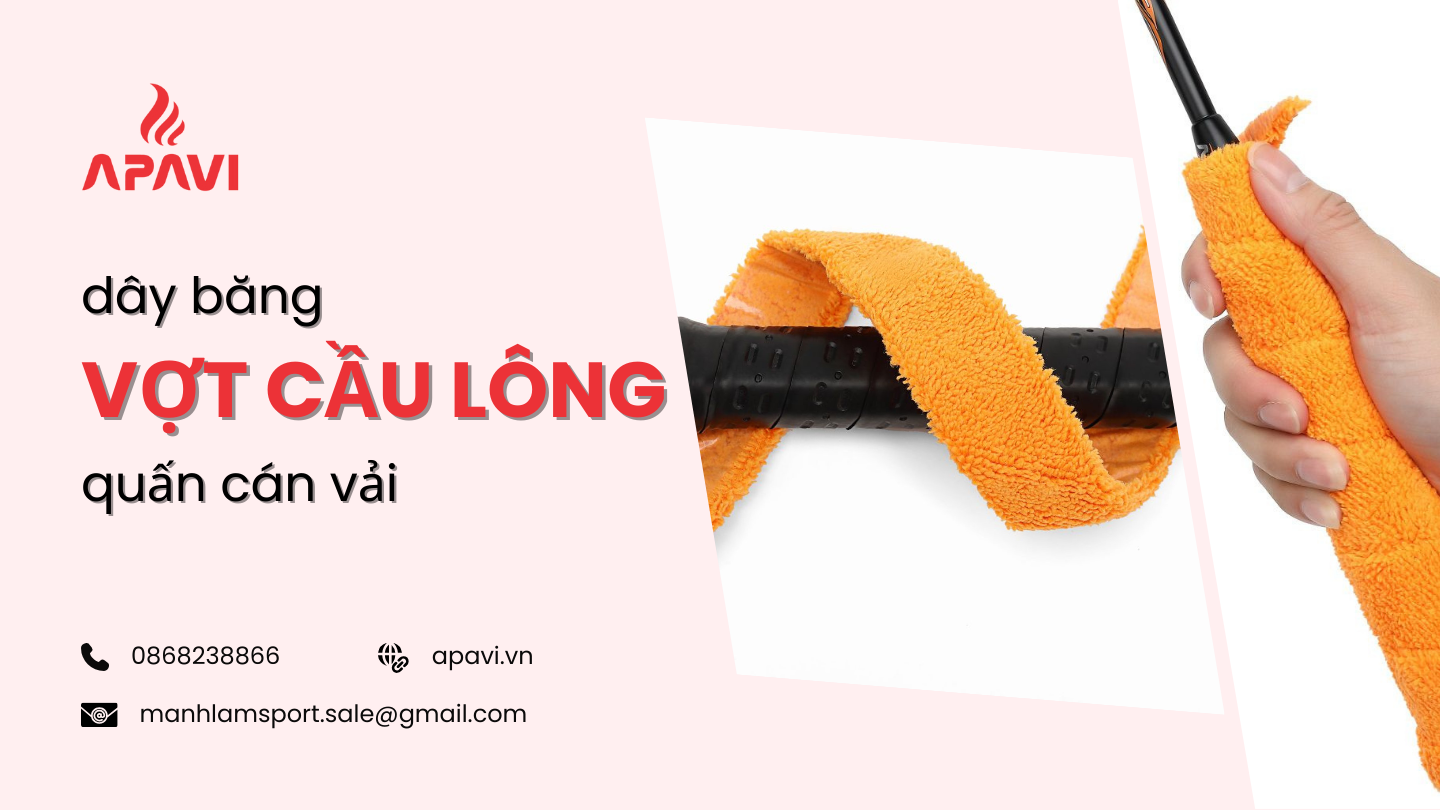 Dây băng quấn cán vải vợt cầu lông chống mồ hôi chất lượng giá tốt