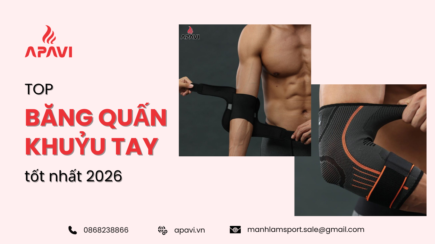 TOP băng quấn khuỷu tay tốt nhất 2026 cho gym, thể thao và chạy bộ