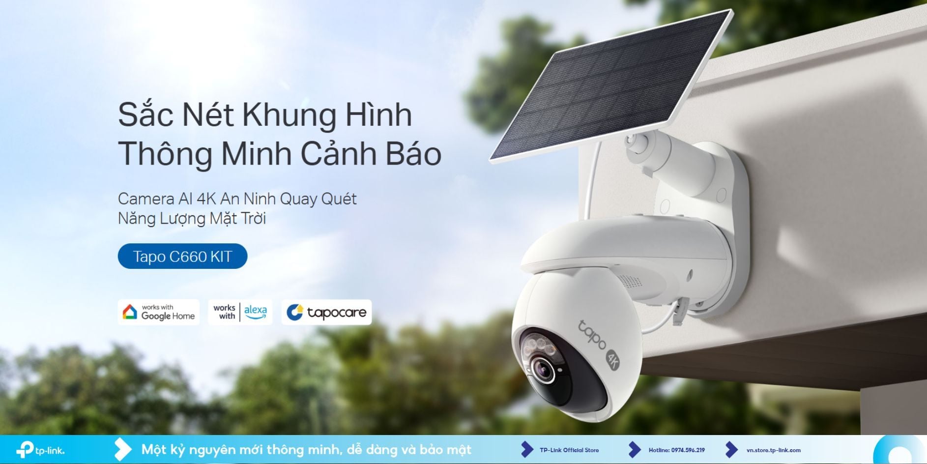 Camera TP-Link Tapo C660 KIT: Dùng Pin Mặt Trời, 4K Sắc Nét