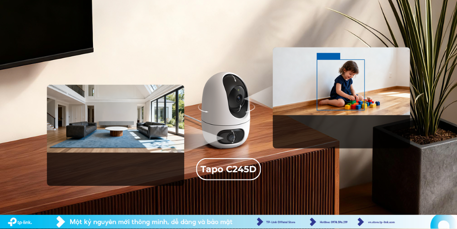 Camera WiFi 2 Mắt: Giải Pháp Giám Sát Hiệu Quả Với Tapo C245D
