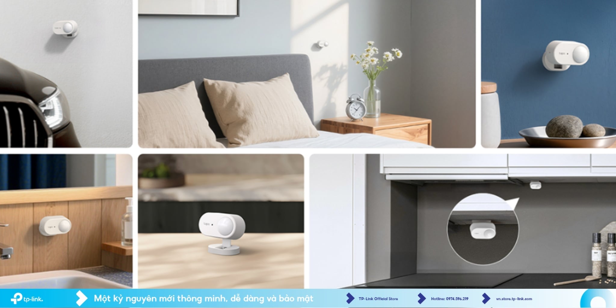 Cảm Biến Người Thông Minh Tapo T150: Phát Hiện Hiện Diện 5-Trong-1, Lắp đặt Mọi nơi