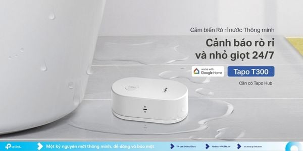 Tapo T300: Cảm Biến Rò Rỉ Nước Thông Minh Từ TP-Link