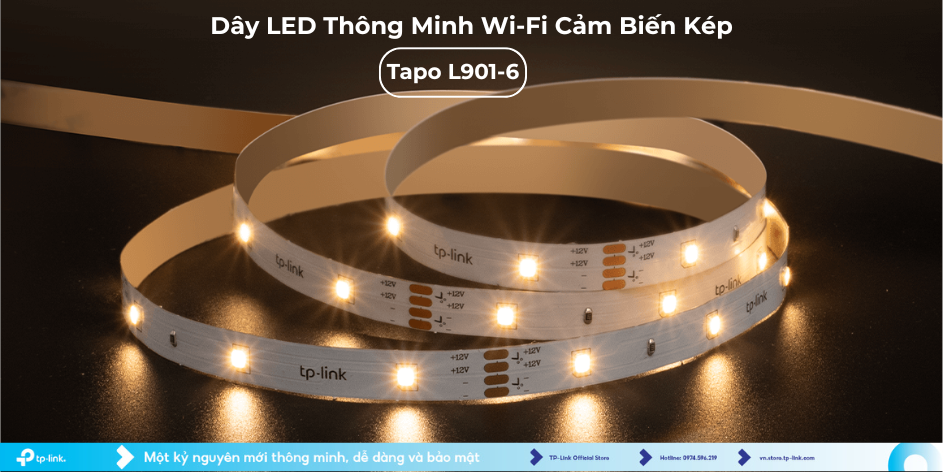 Tapo L901-6: Dây LED Thông Minh Wi-Fi Cảm Biến Kép