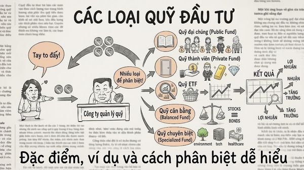 Các loại quỹ đầu tư: Đặc điểm, ví dụ và cách phân biệt dễ hiểu