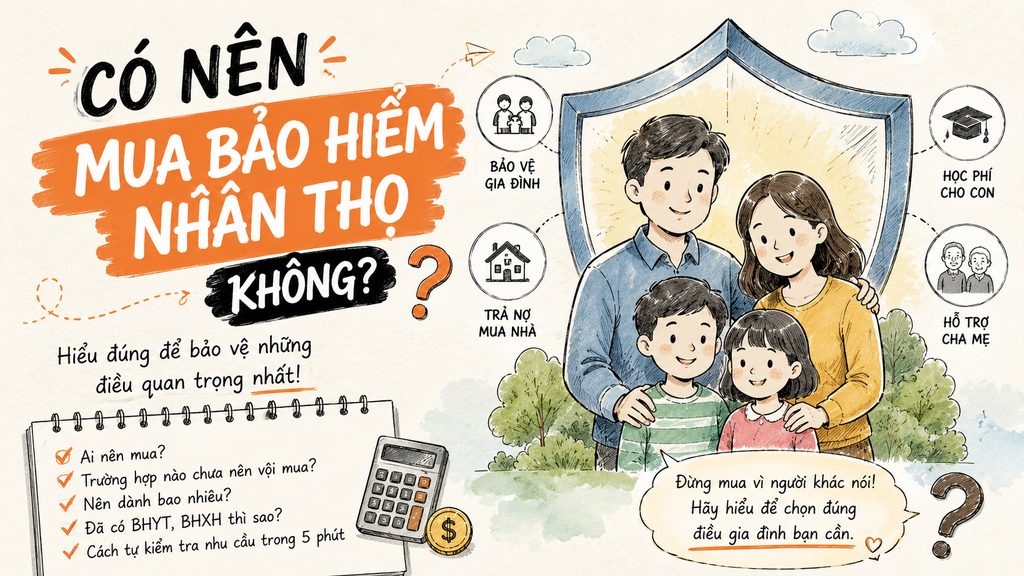 Có nên mua bảo hiểm nhân thọ không? Khi nào nên và không nên mua?