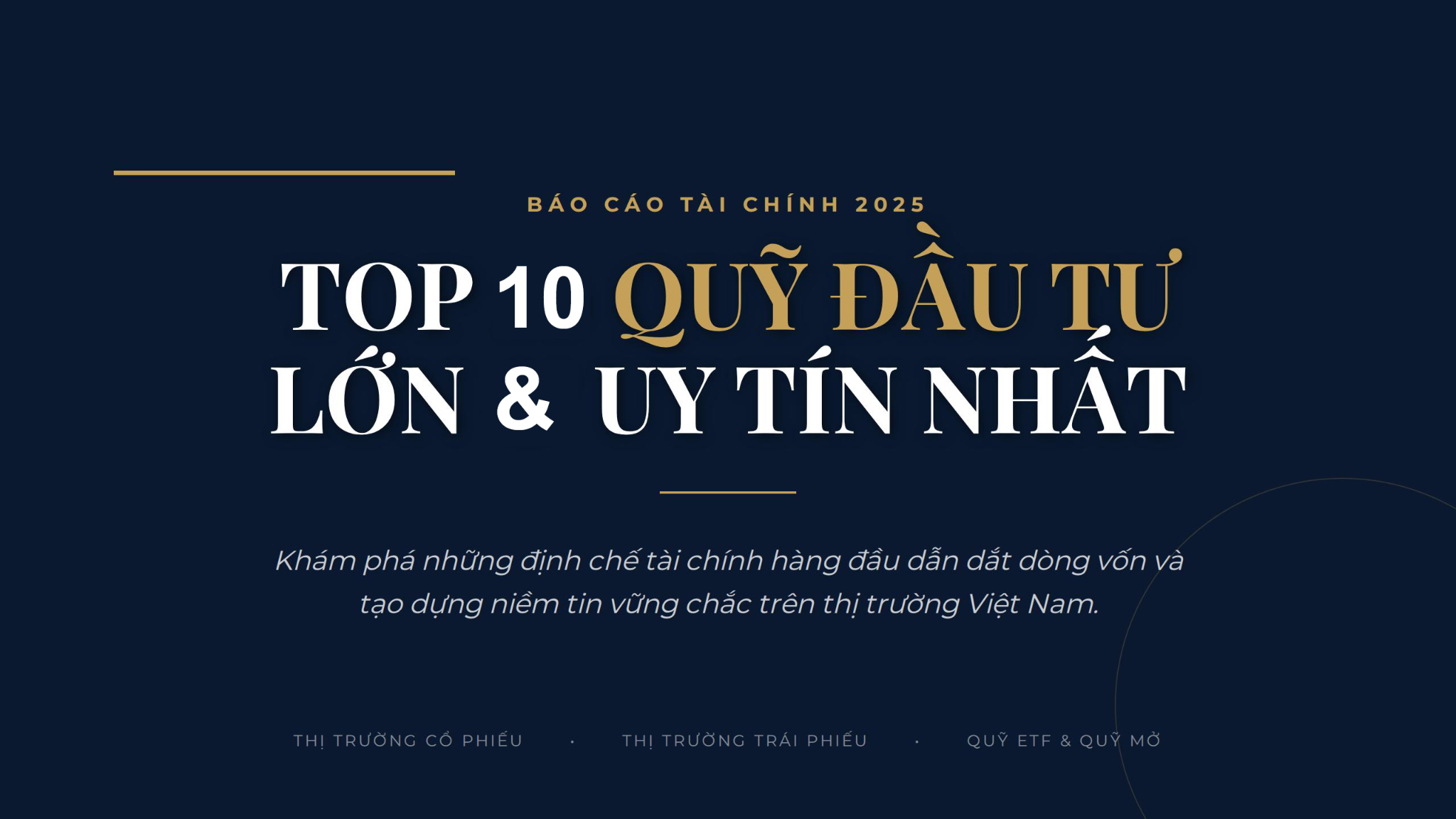 Top 10 quỹ đầu tư lớn và uy tín nhất tại Việt Nam kèm quy mô tài sản