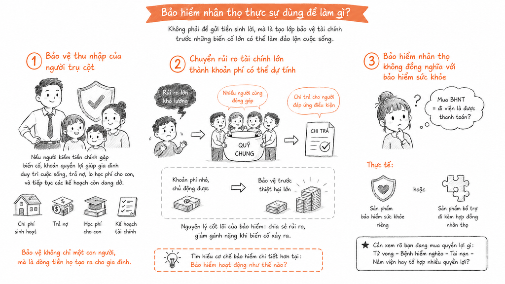 Bảo hiểm nhân thọ thực sự dùng để làm gì, bạn đã hiểu chưa?