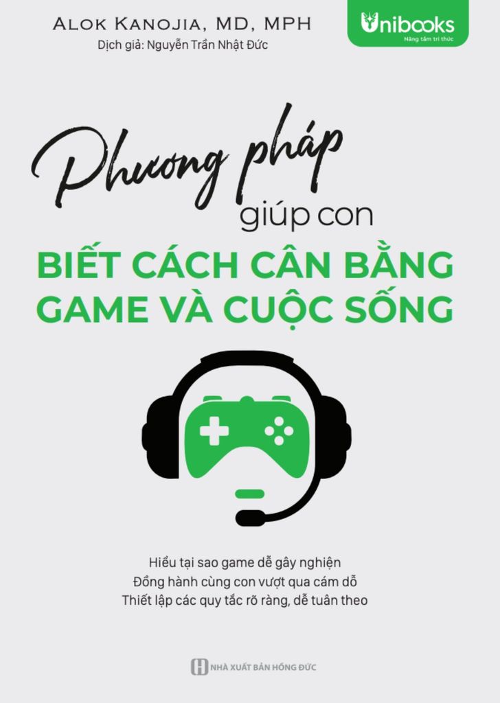 Cuốn sách Phương pháp giúp con biết cách cân bằng game và cuộc sống