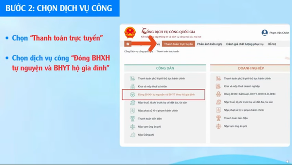 Chọn dịch vụ đóng bảo hiểm tự nguyện