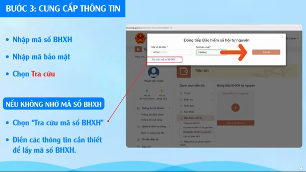 Cung cấp thông tin đóng bảo hiểm y tế online