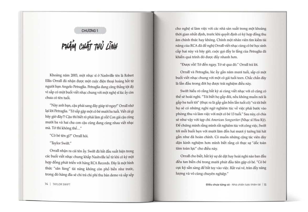 Nội dung trong sách Taylor Swift - Điều chưa từng có, nhà chiến lược thiên tài