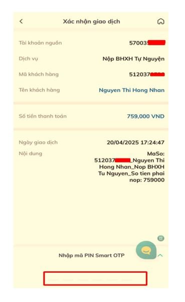 Kiểm tra và xác nhận giao dịch