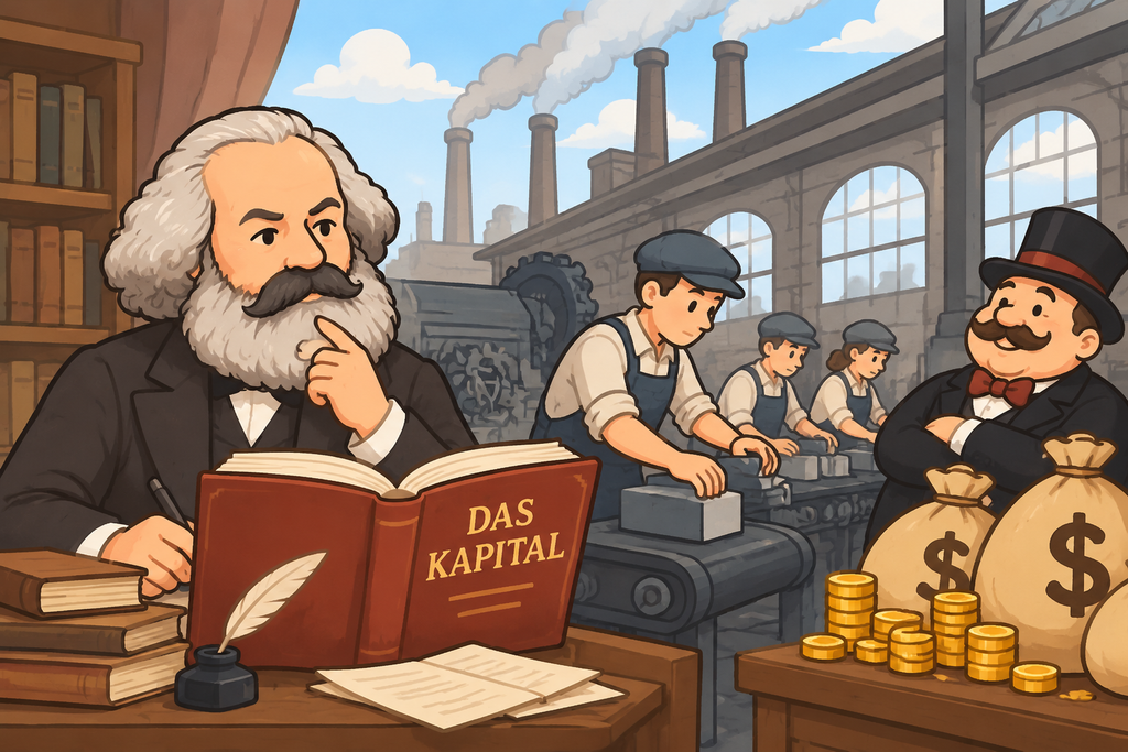 Ảnh minh họa cho trường phái kinh tế học Marxist